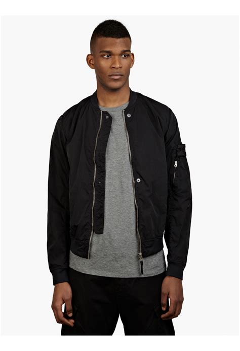 black bomber jacket mens designer